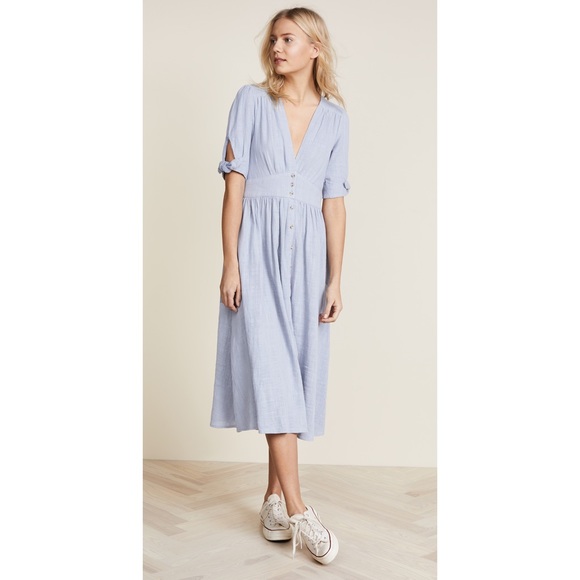 NWT Free People Love Of My Life Midi Dress Small - Picture 3 of 11